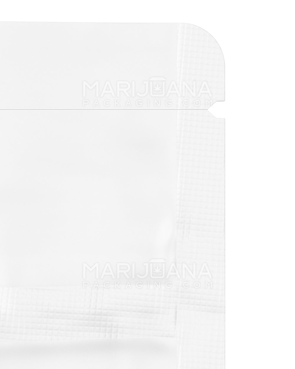 Tamper Evident Glossy White Vista Mylar Bags | 4in x 6.5in - 7g | Sample - 5