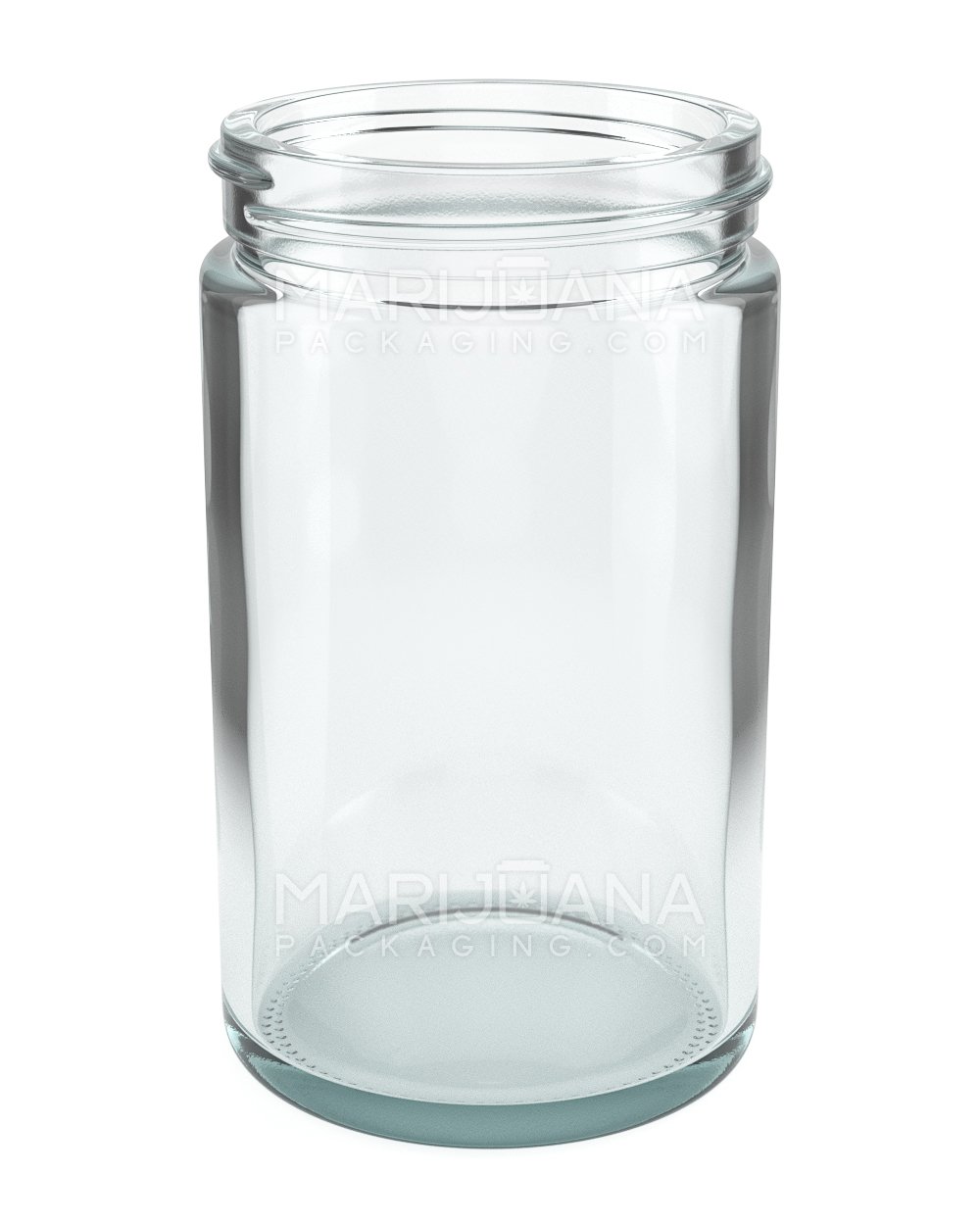 Straight Sided Clear Glass Jars with Black Cap | 63mm - 10oz - 36 Count - 3
