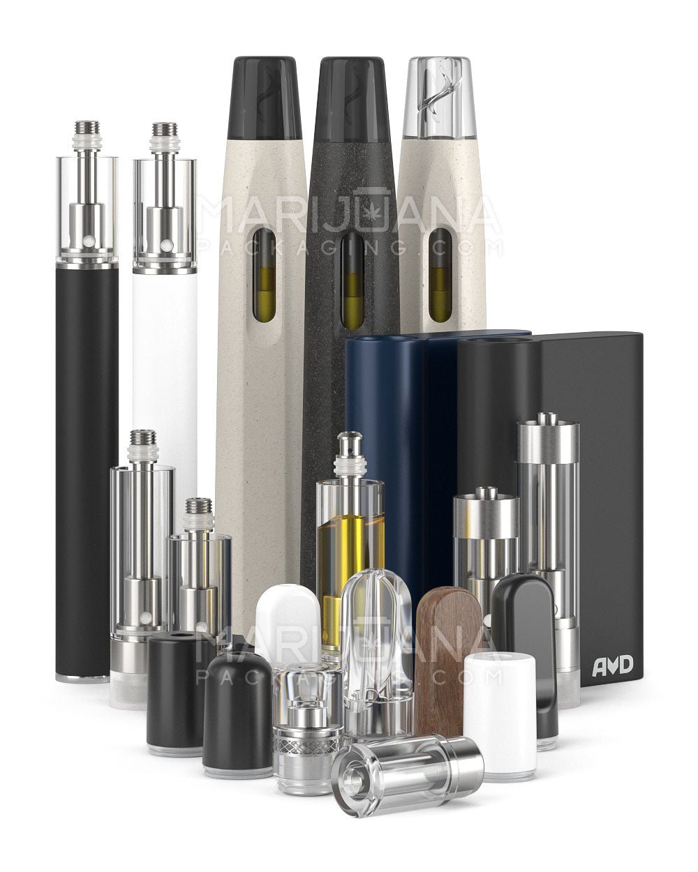 AVD Oil Cartridges & Batteries - Marijuana Packaging