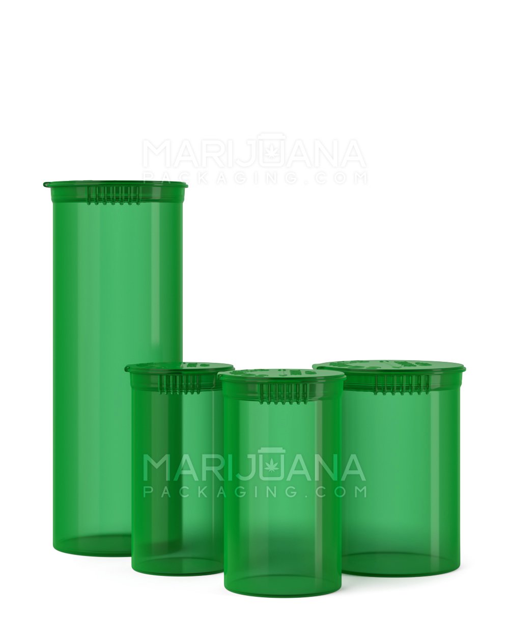 Transparent Green CR Pop Top Bottle