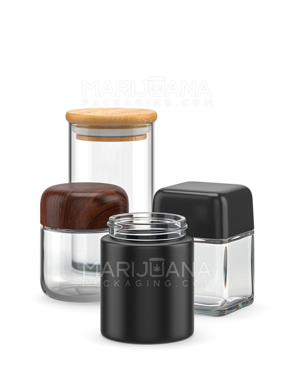 Wide Mouth Straight Sided Jars