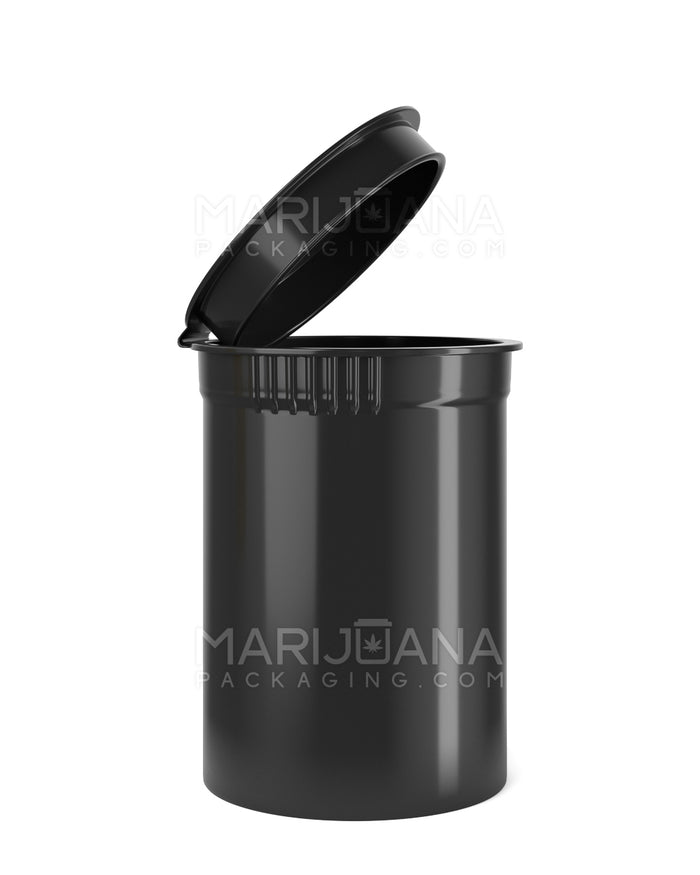 POLLEN GEAR Child Resistant Kush Opaque Black Pop Top Bottles | 30dr - 7g | Sample Image