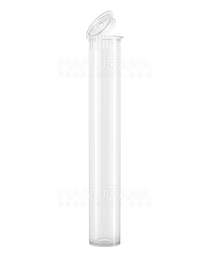 POLLEN GEAR Child Resistant Pop Top Plastic Snap Cap Pre-Roll Tubes | 116mm - Clear | Sample Image