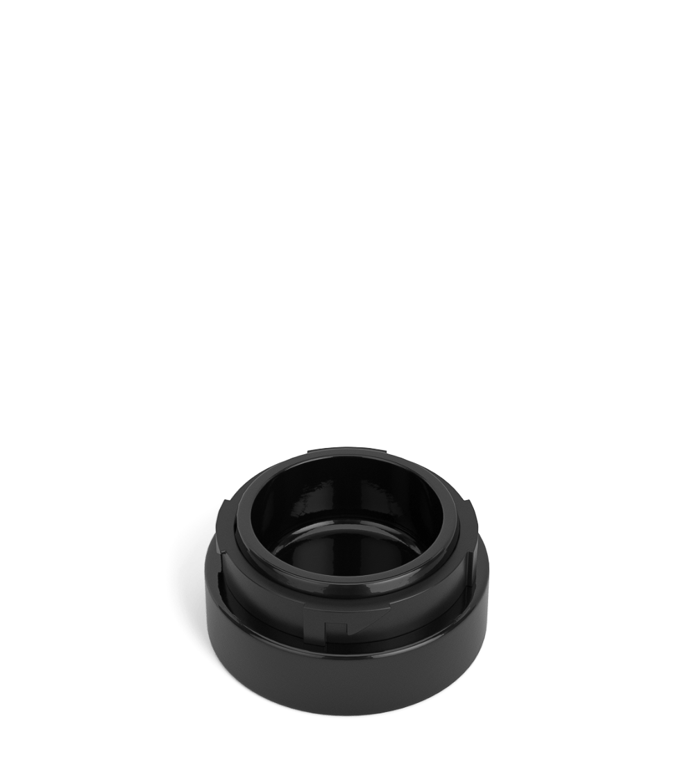 POLLEN GEAR | Palm N Turn Black Glass Concentrate Jar | 38mm - 5mL - 400 Count - 1