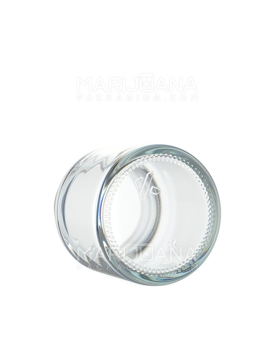 POLLEN GEAR | Flush V2 Rounded Base Clear Glass Jars | 48mm - 3oz - 120 Count