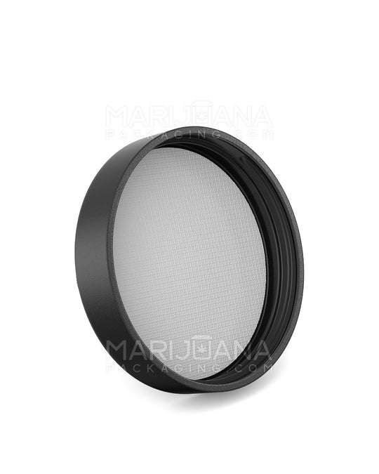 POLLEN GEAR | Flush V2 Child Resistant Smooth Push Down & Turn Plastic Universal Caps w/ PE Foam Liner | 48mm - Matte Black - 120 Count