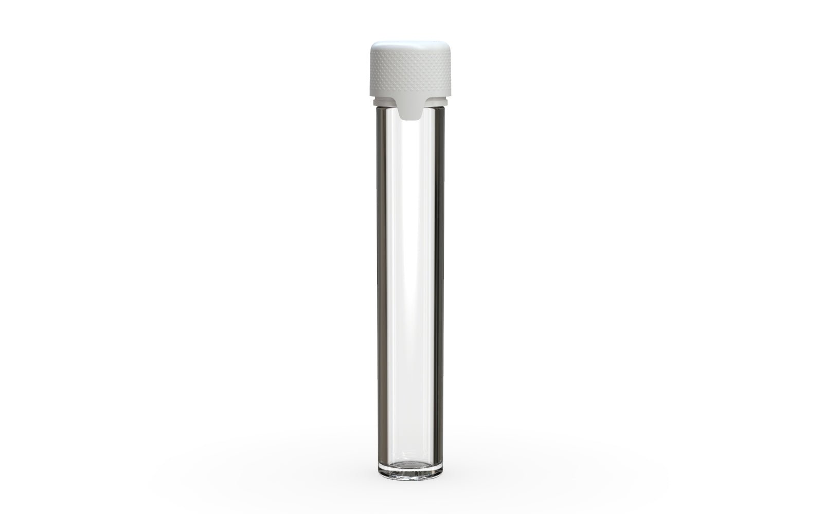 CHUBBY GORILLA | Child Resistant Clear Plastic Aviator Pre - Roll Tubes w/ White Cap | 25mm - 115mm | Sample - 1