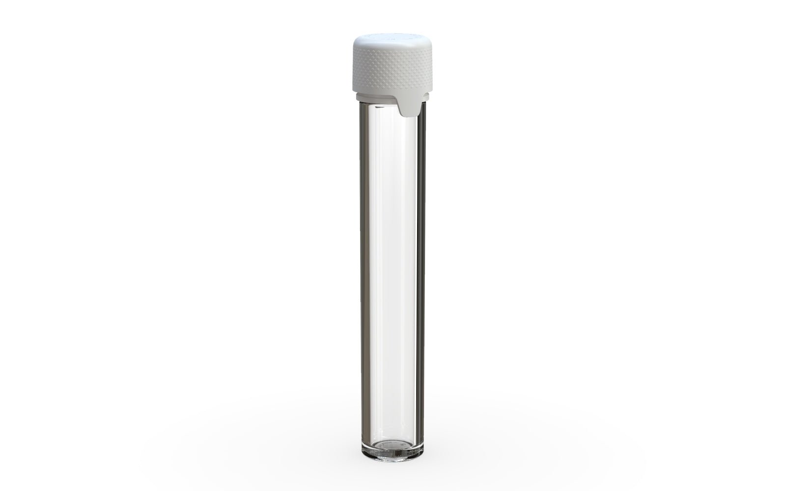 CHUBBY GORILLA | Child Resistant Clear Plastic Aviator Pre - Roll Tubes w/ White Cap | 25mm - 115mm | Sample - 1