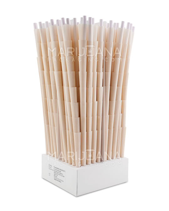 Hara Supply | King Size Organic Hemp Pre-Rolled Cones w/ Filter Tip | 109mm - Organic Hemp - 800 Count