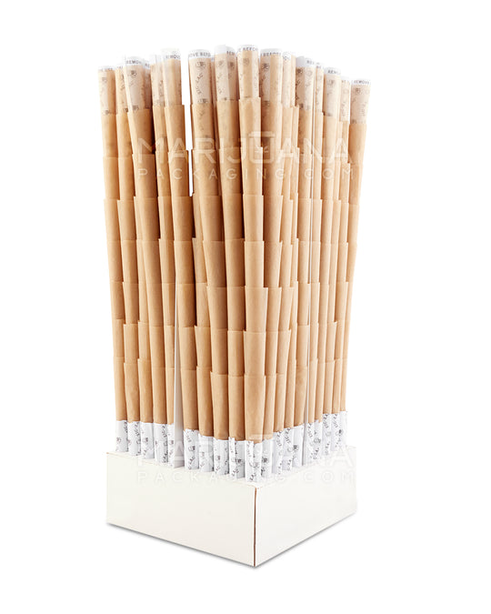 ZIG ZAG | 1 1/4 Size Pre-Rolled Cones w/ Blank Tips | 84mm - Unbleached Paper - 900 Count