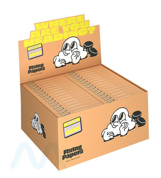 FLYING PAPERS | 'Retail Display' Pre - Rolled Cones | 109mm  - Organic Brown Paper - 60 Count - 1