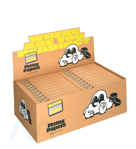 FLYING PAPERS | 'Retail Display' Pre - Rolled Cones | 84mm  - Organic Brown Paper - 40 Count - 1