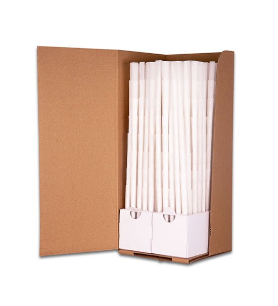 CUSTOM CONES | 98 Special Size Pre - Rolled Cones w/ Filter Tip | 98mm - Bleached White Paper - 800 Count - 1