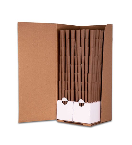 CUSTOM CONES | 98 Special Size Pre - Rolled 0.75 Gram Blunt Cones w/ Filter Tip | 98mm - Brown Hemp Paper - 800 Count - 1