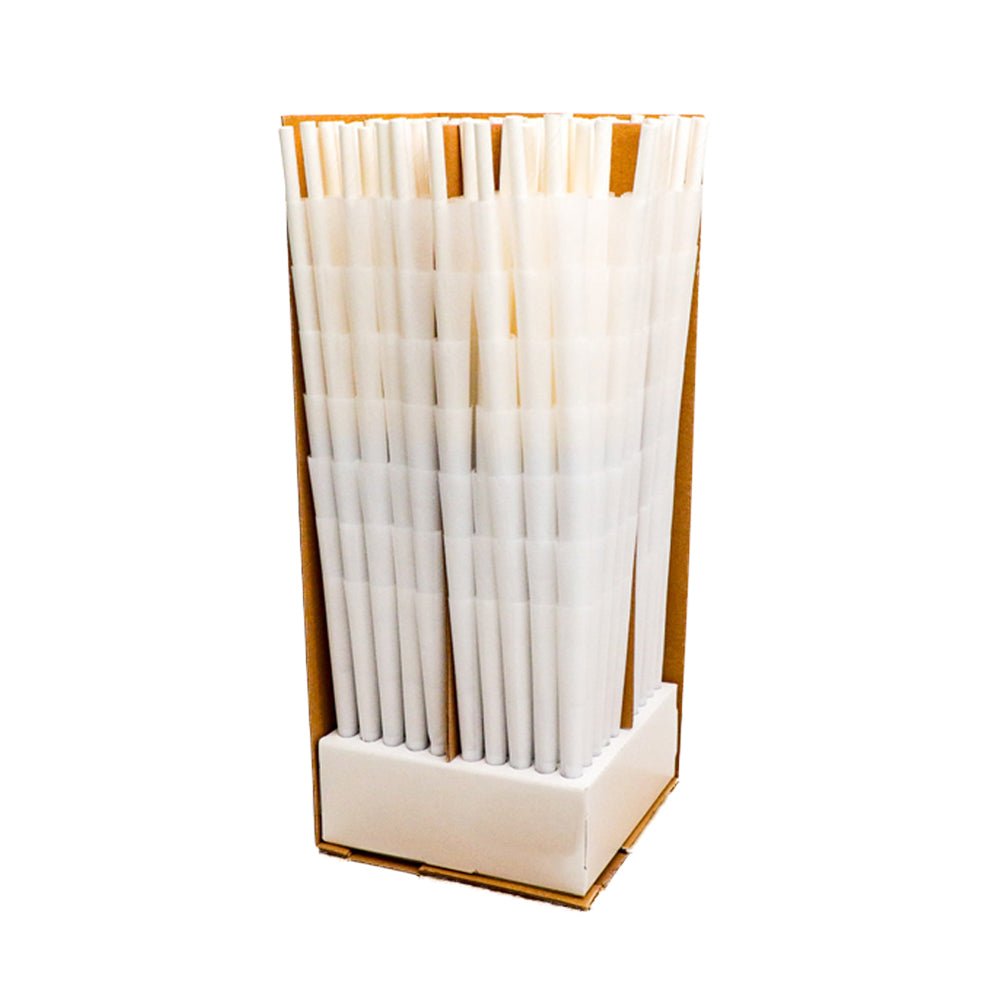 CUSTOM CONES USA | Pre - Rolled Cones w/ Standard Filter Tip | 120mm - Refined White Paper - 700 Count - 4