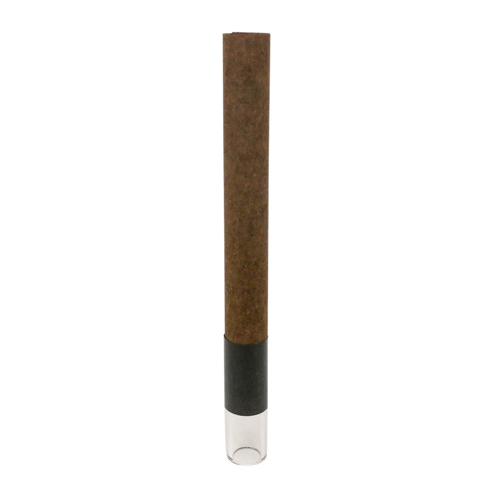 CUSTOM CONES USA | Classic King Size Pre - Rolled Tubes w/ Glass Filter Tip | 109mm - Dark Brown Hemp Wrap - 100 Count - 1