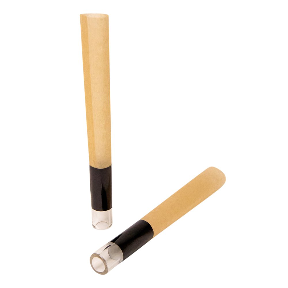 CUSTOM CONES USA | Pre - Rolled Cones w/ Glass Filter Tip | 90mm - Natural Brown Paper - 75 Count - 4