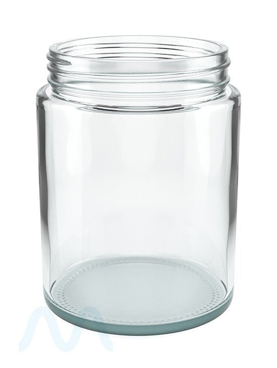 Straight Sided Clear Glass Jars | 78mm - 18oz - 48 Count - 1
