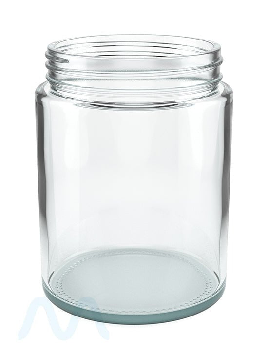 Straight Sided Clear Glass Jars | 78mm - 18oz - 48 Count - 1
