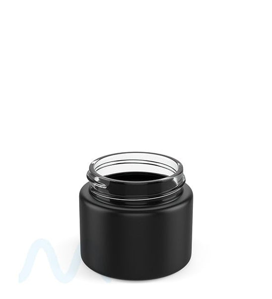 Straight Sided Matte Black Glass Jars | 50mm - 2oz - 200 Count - 1
