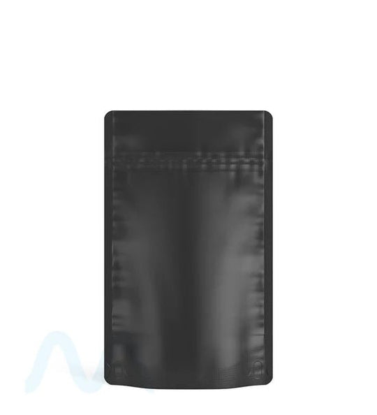 Tamper Evident | Matte Black PCR Mylar Bags (No Tear Notch) | 4in x 6.5in - 7g - 1000 Count - 1