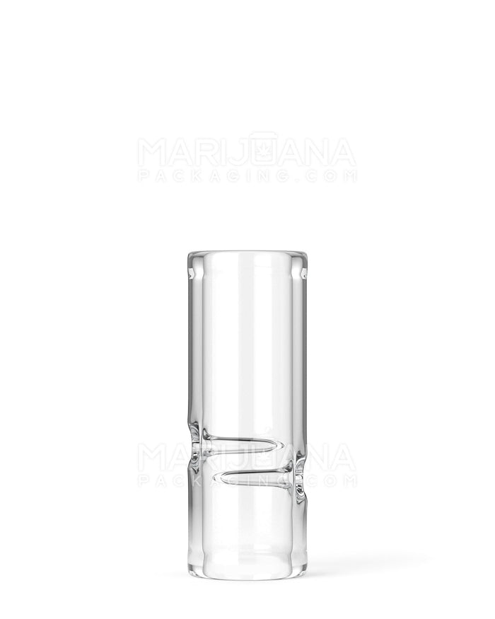 Glass Smoking Filter Tips Notched | 12mm - Clear | Sample Image