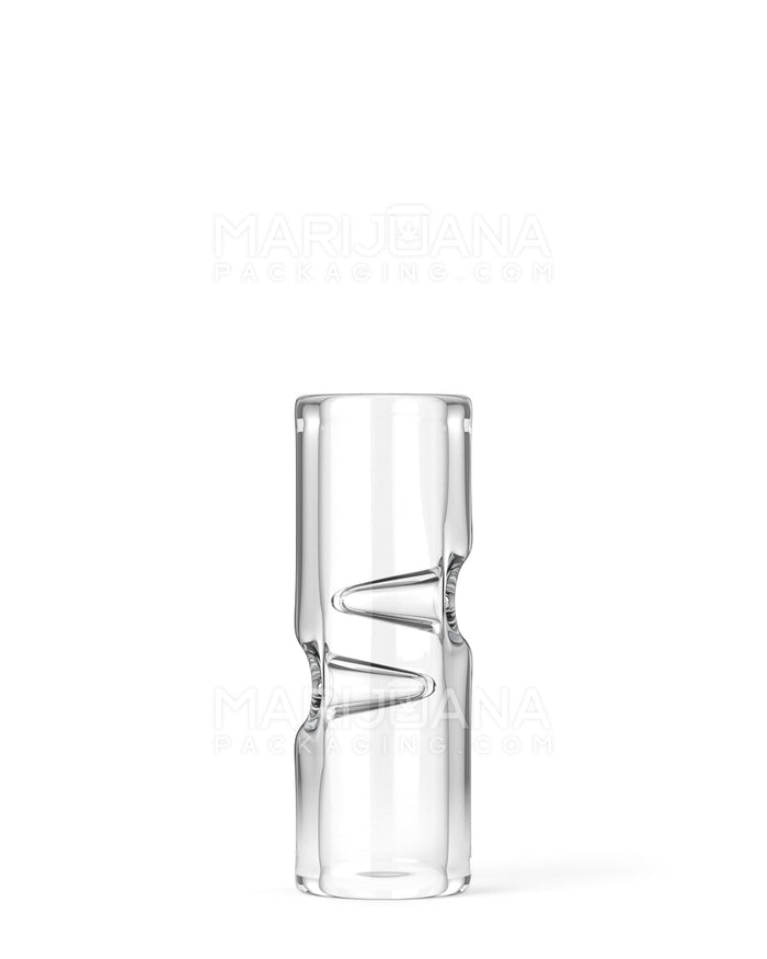 Glass Smoking Filter Tips Notched | 10mm - Clear | Sample Image