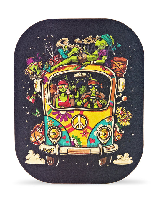 Alien Van Rolling Tray w/ Magnetic Cover | 7in x 5.5in - Mini - Metal - 2