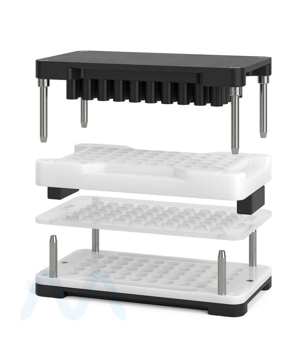 CCELL | Closing Jig Tray For M6T 1mL Cartridges | Fills 50 Count - 2