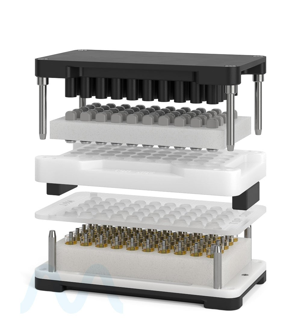 CCELL | Closing Jig Tray For M6T 1mL Cartridges | Fills 50 Count - 3