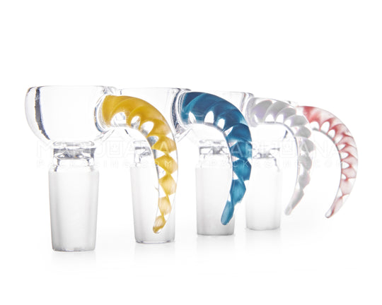 Twist Clear Bowl w/ Spiral Horn Handle | Glass - 14mm - Assorted