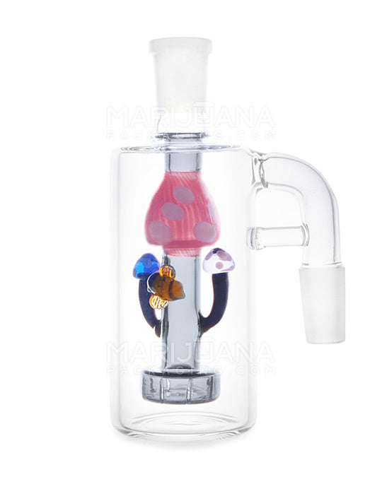 Smoke Mushroom Glass Ashcatcher | 14mm - 90 Degree - Male