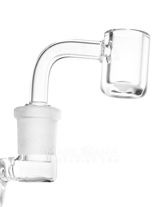 USA Glass | Bent Neck Mini Ball Glass Dab Rig | 4.25in Tall - 14mm Banger - Clear