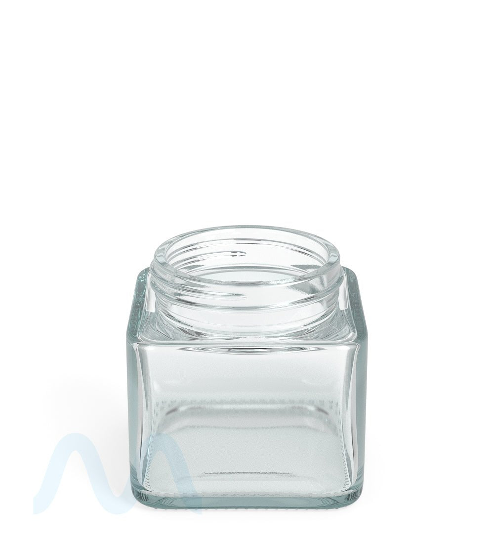Cube Clear Glass V2 Jars | 50mm - 3oz - 80 Count - 1