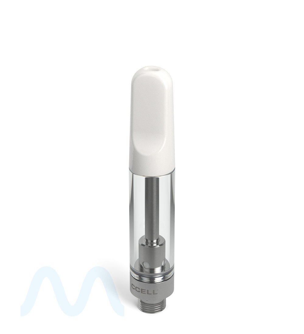 CCELL | TH2 - SE Glass Vape Cartridge with White Ceramic Mouthpiece | 1mL - Snap Fit - 100 Count - 2