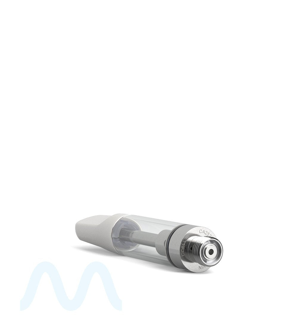 CCELL | TH2 - SE Glass Vape Cartridge with White Ceramic Mouthpiece | 1mL - Snap Fit - 100 Count - 3