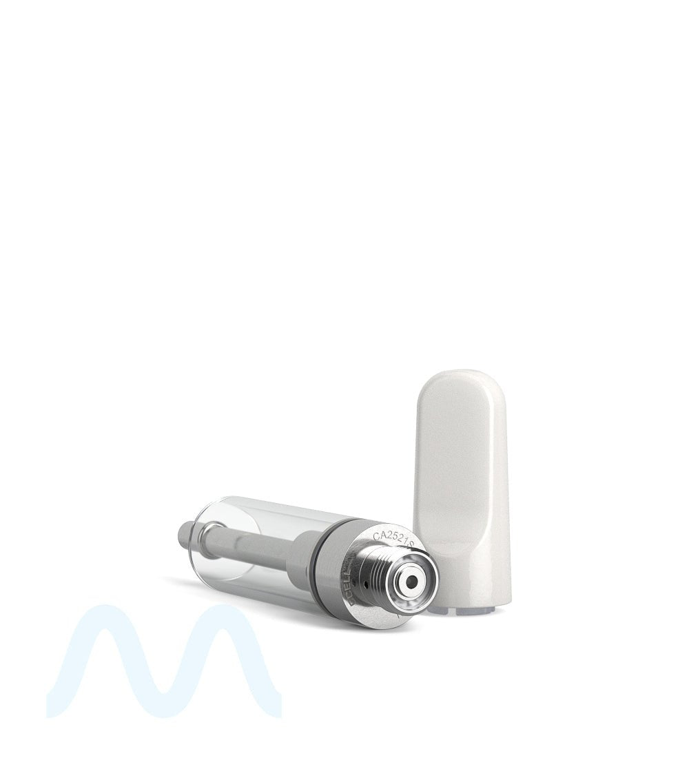 CCELL | TH2 - SE Glass Vape Cartridge with White Ceramic Mouthpiece | 1mL - Snap Fit - 100 Count - 7