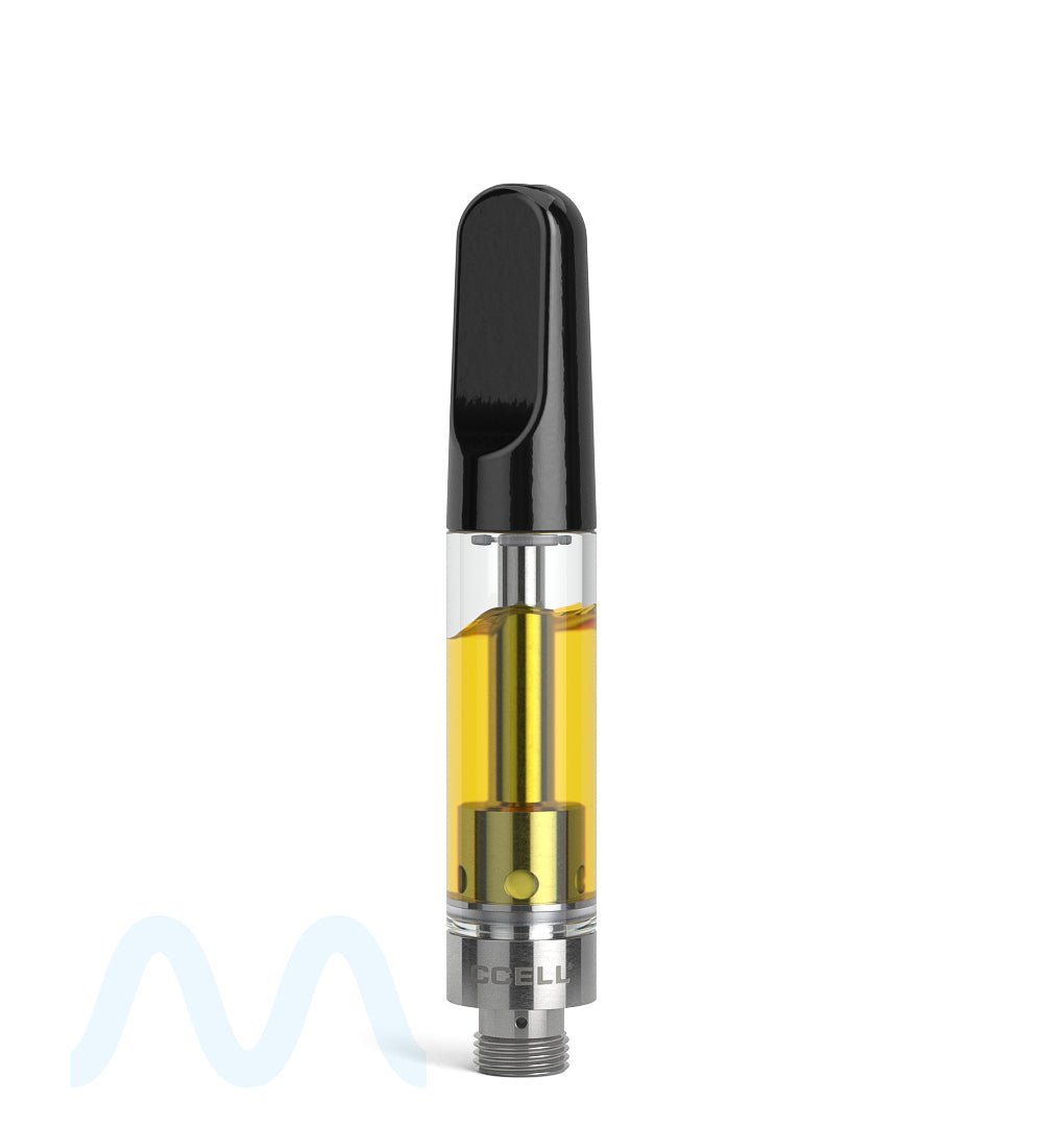 CCELL | TH2 - SE Glass Vape Cartridge with Black Ceramic Mouthpiece | 1mL - Snap Fit - 100 Count - 5