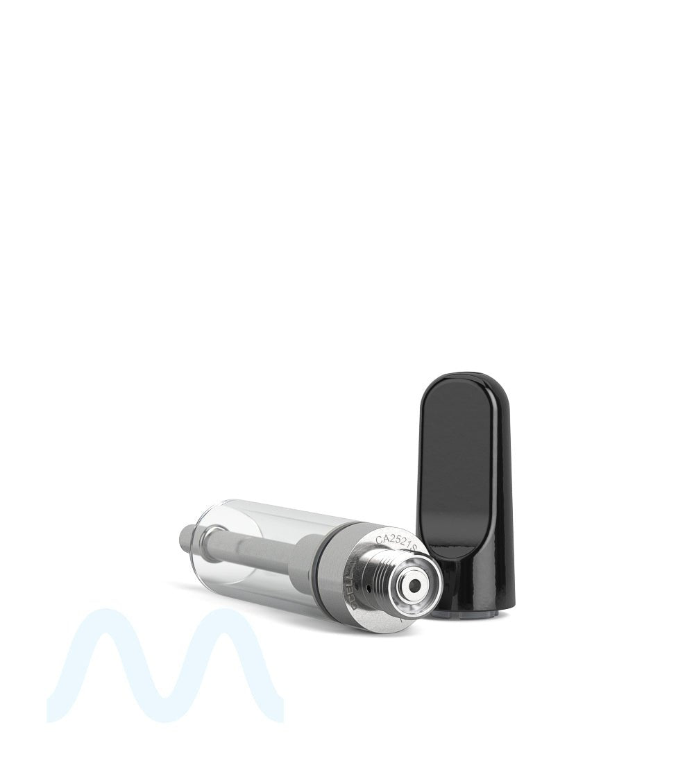 CCELL | TH2 - SE Glass Vape Cartridge with Black Ceramic Mouthpiece | 1mL - Snap Fit - 100 Count - 7