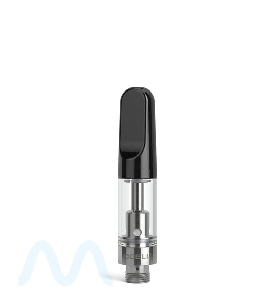 CCELL | TH2 - SE Glass Vape Cartridge with Black Ceramic Mouthpiece | 0.5mL - Snap Fit - 100 Count - 1