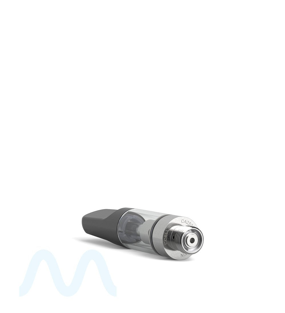 CCELL | TH2 - SE Glass Vape Cartridge with Black Ceramic Mouthpiece | 0.5mL - Snap Fit - 100 Count - 3