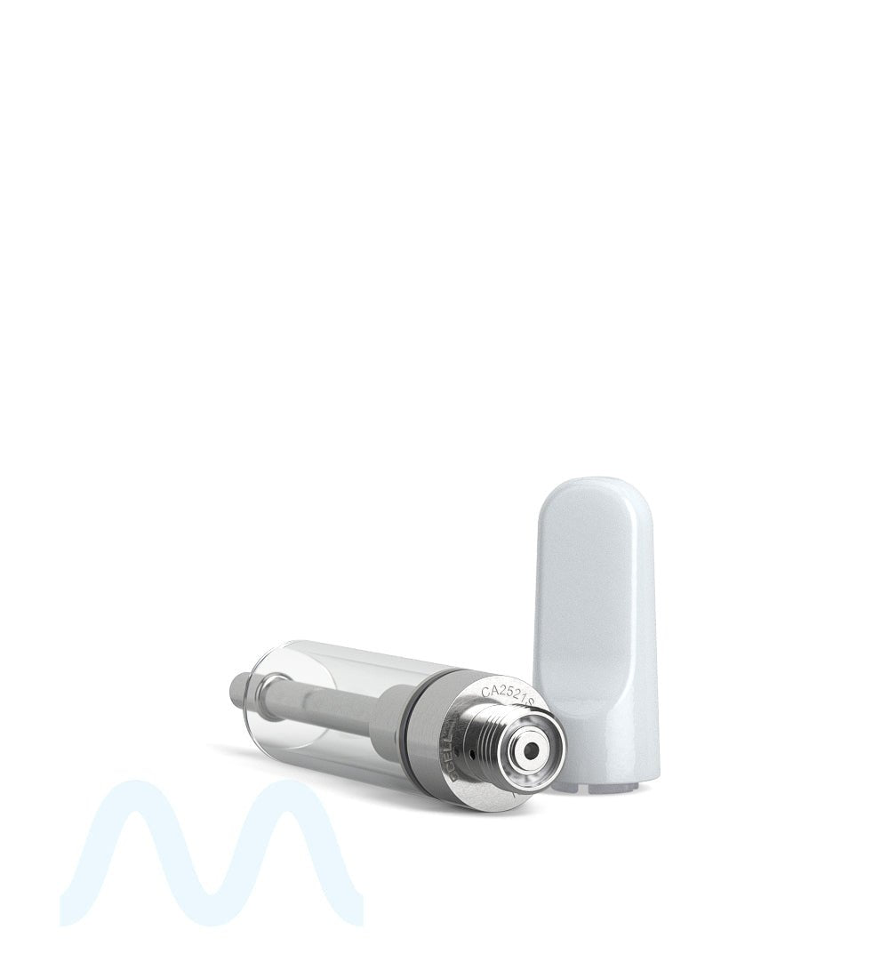 CCELL | TH2 - SE Glass Vape Cartridge with White Plastic Mouthpiece | 1mL - Snap Fit - 100 Count - 7