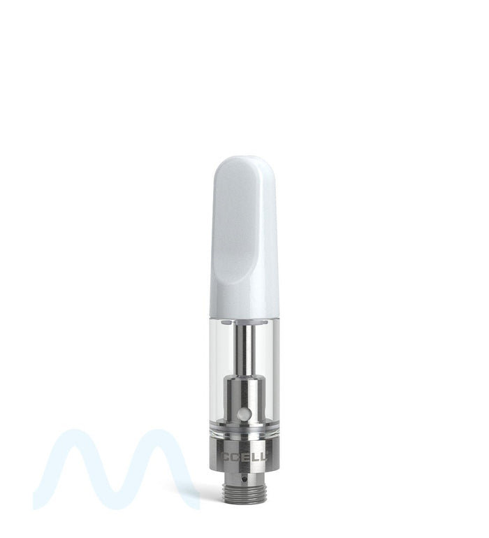 CCELL | TH2-SE Therma Plastic Vape Cartridge with White Plastic Mouthpiece | 0.5mL - Snap Fit - 100 Count Image