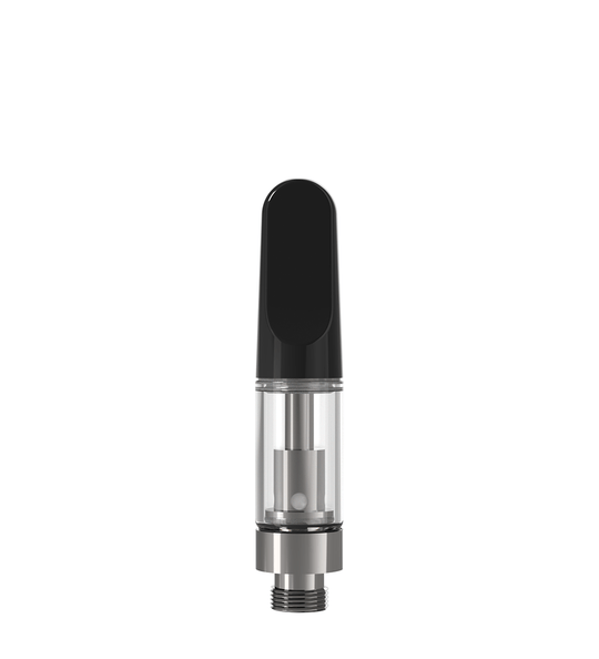 CCELL | TH2 - SE Glass Vape Cartridge with Black Plastic Mouthpiece | 0.5mL - Snap Fit - 100 Count - 1