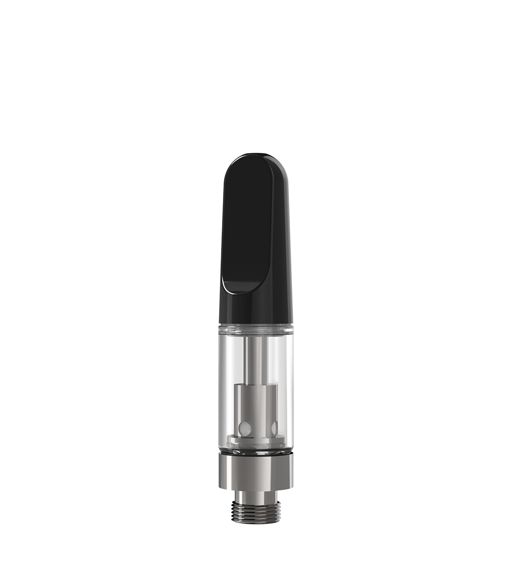 CCELL | TH2 - SE Glass Vape Cartridge with Black Plastic Mouthpiece | 0.5mL - Snap Fit - 100 Count - 2