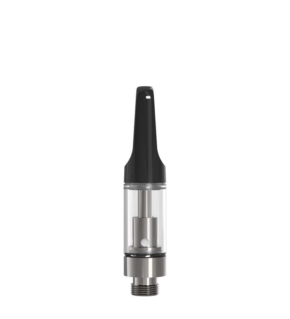 CCELL | TH2 - SE Glass Vape Cartridge with Black Plastic Mouthpiece | 0.5mL - Snap Fit - 100 Count - 3