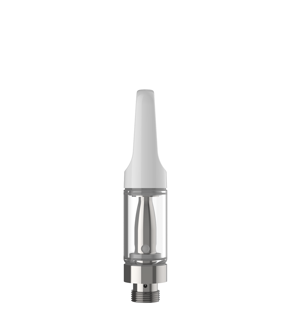 CCELL | TH2 - EVO Glass Vape Cartridge with White Ceramic Mouthpiece | 0.5mL - Snap Fit - 100 Count - 3