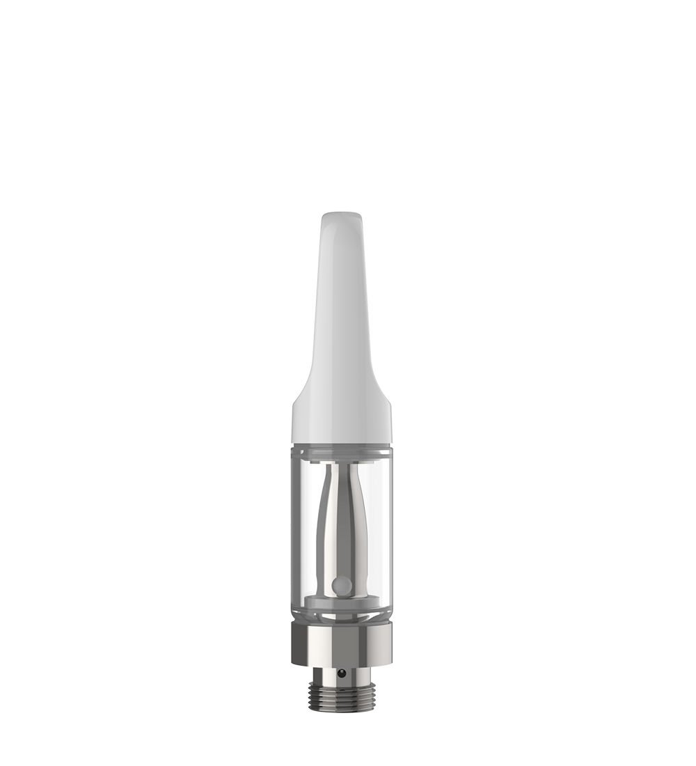 CCELL | TH2 - EVO Glass Vape Cartridge with White Plastic Mouthpiece | 0.5mL - Snap Fit - 100 Count - 3