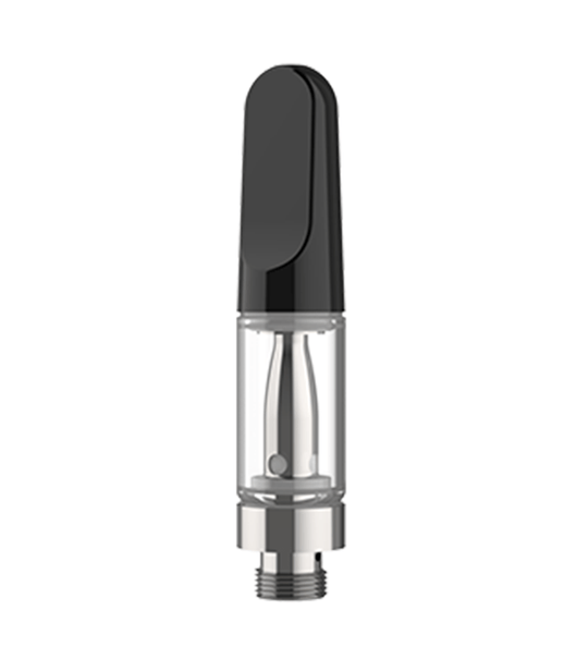 CCELL | TH2 - EVO Glass Vape Cartridge with Black Plastic Mouthpiece | 0.5mL - Snap Fit - 100 Count - 1