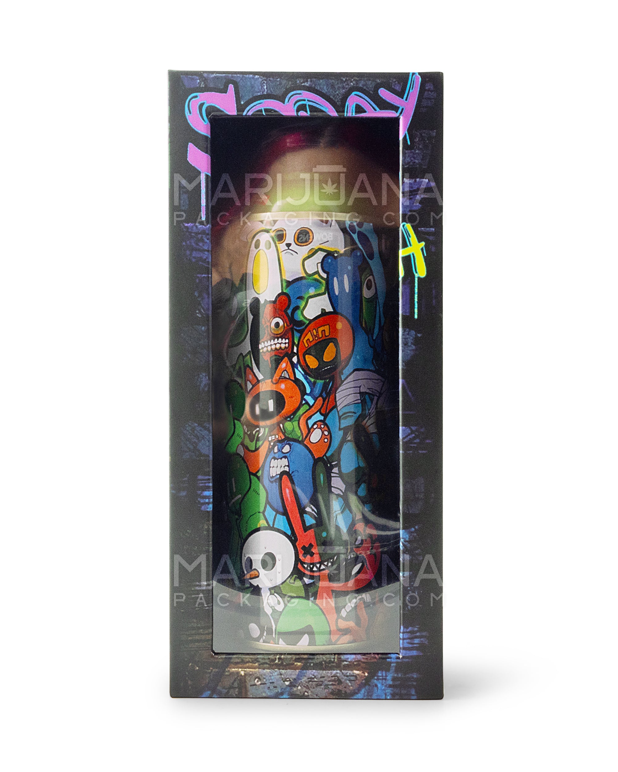 TECHNO TORCH | Graffiti Art Design Aluminum Spray Can Flame Torch | 7.5in Tall - Butane - Green - 2